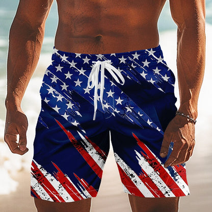 Men's Patriotic Flag Swim Shorts