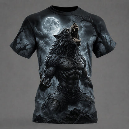 Men's Animal Werewolf Horror Graphic Tee