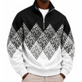 Vintage Geo Quarter Zipped Sweatshirt