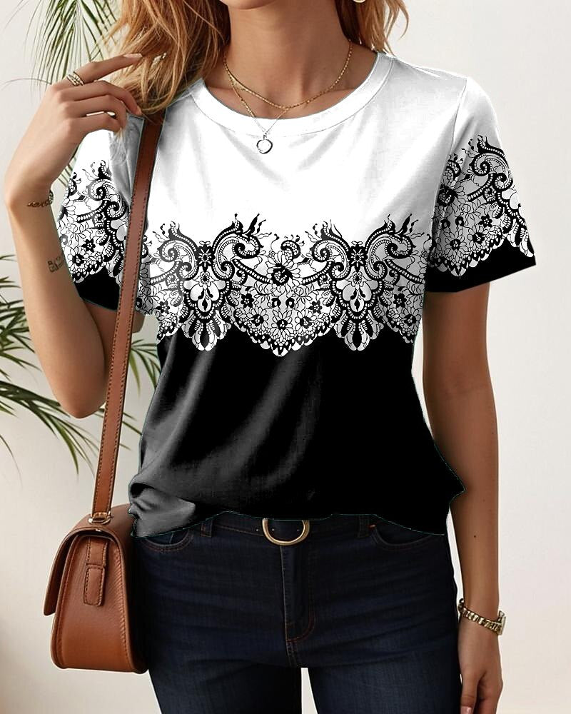 Women's Everyday Floral Garden Graphic Tee