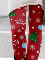 Natural Waist Christmas Tree Leggings