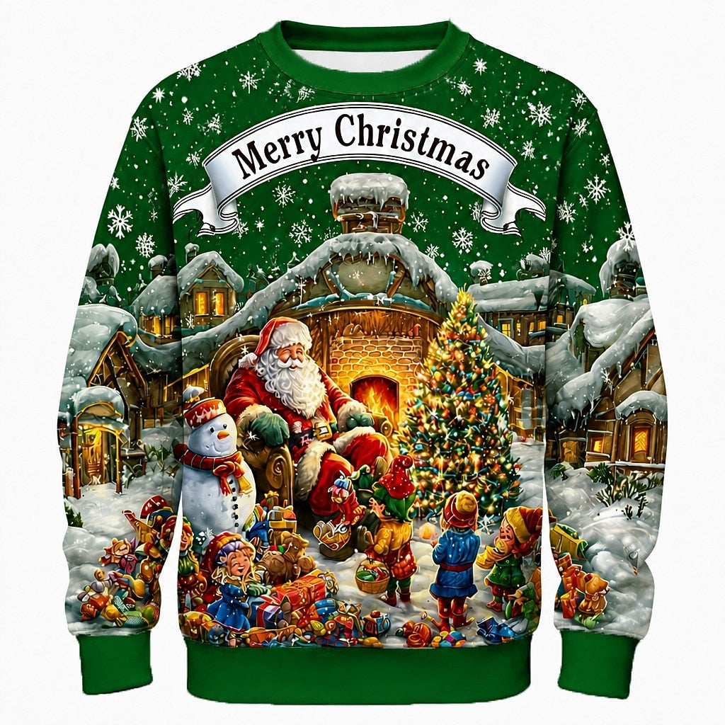 Men's Traditional Santa Crewneck Sweatshirt