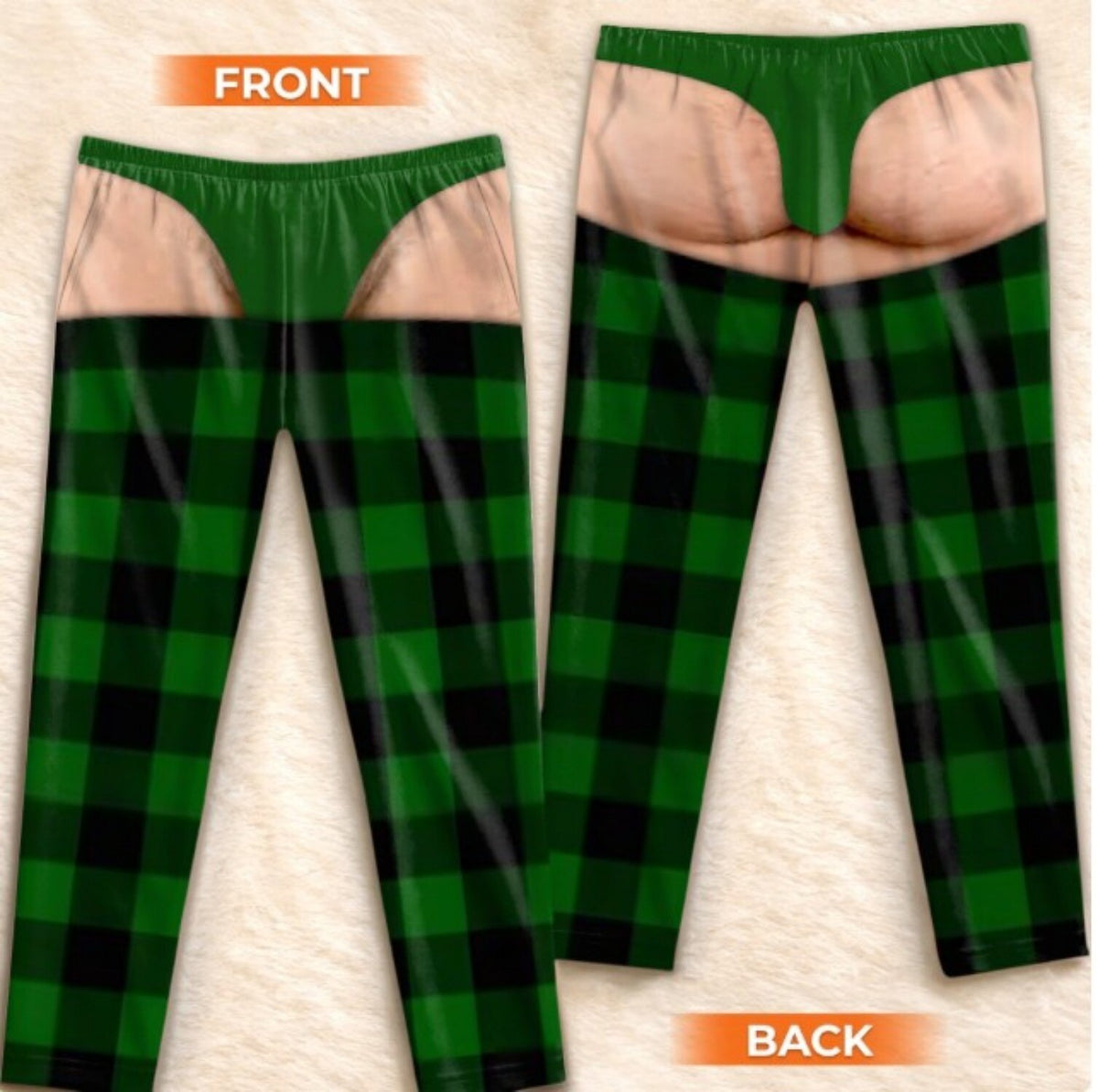 Men's Funny Plaid Gift Pajama Pants