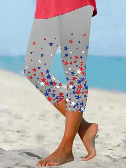 Women's Vintage Flag High Waist Leggings