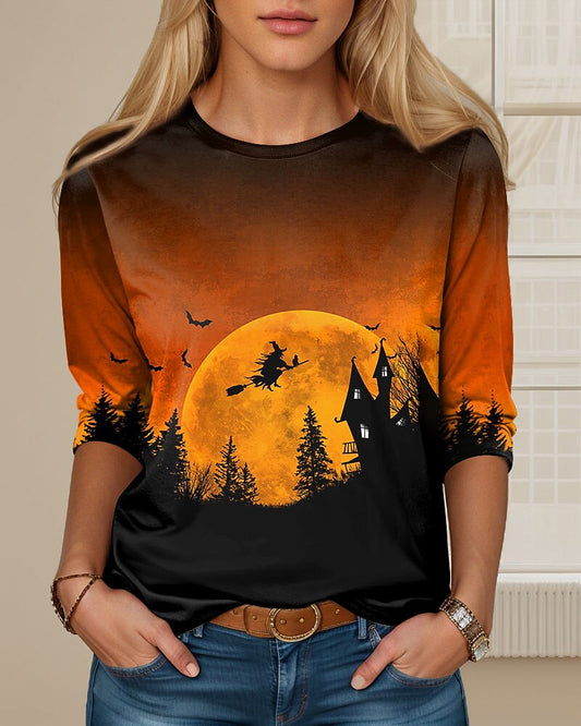 Women's Halloween Mystic Witch Tee