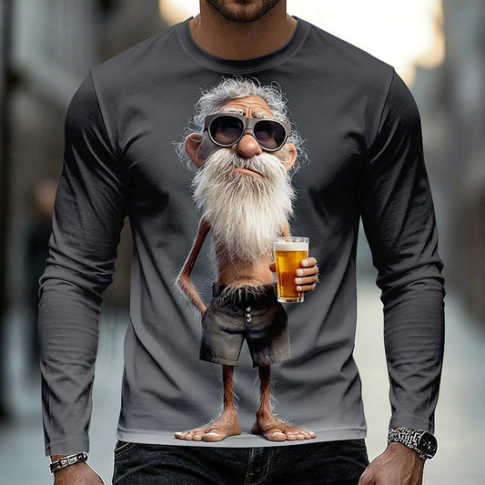 Men's Colorful Grandpa Humor Graphic Tee
