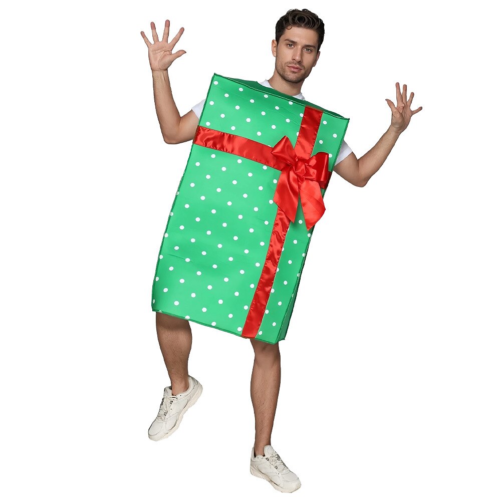 Men's Christmas Gift Box Costume Set