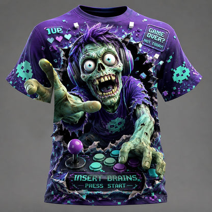 Men's Skull Zombies Gothic Graphic T-Shirt