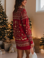 Women's Christmas Festive Graphic Dress