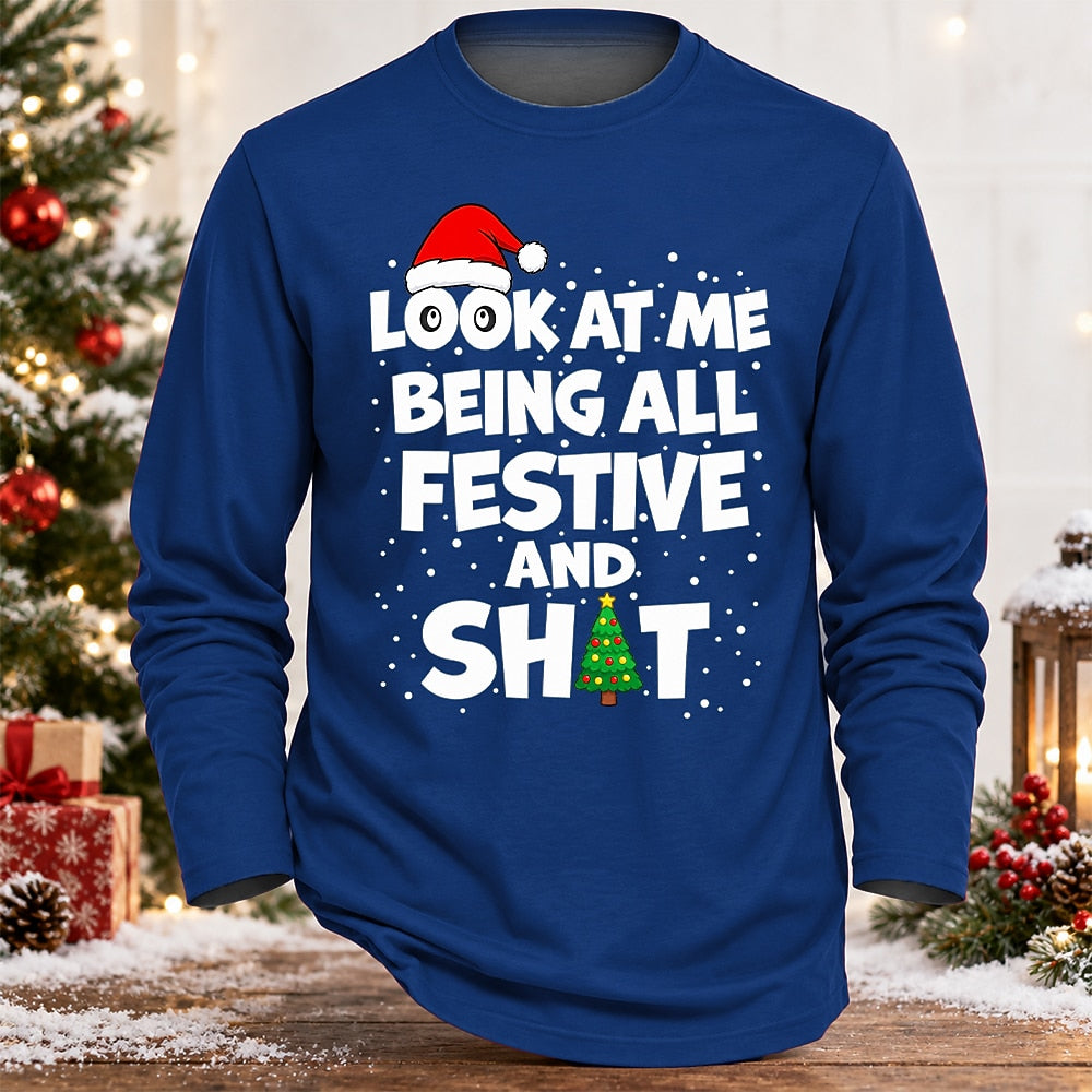 Men's Christmas Festive Graphic Shirt