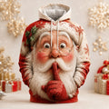 Santa Christmas Exaggerated Casual Hoodie