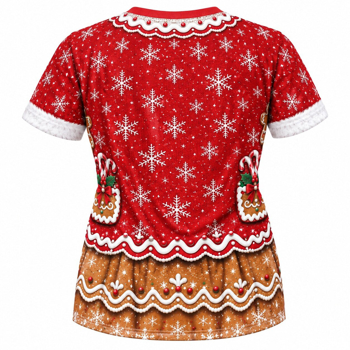 Christmas Gingerbread Man Funny Graphic T-Shirt