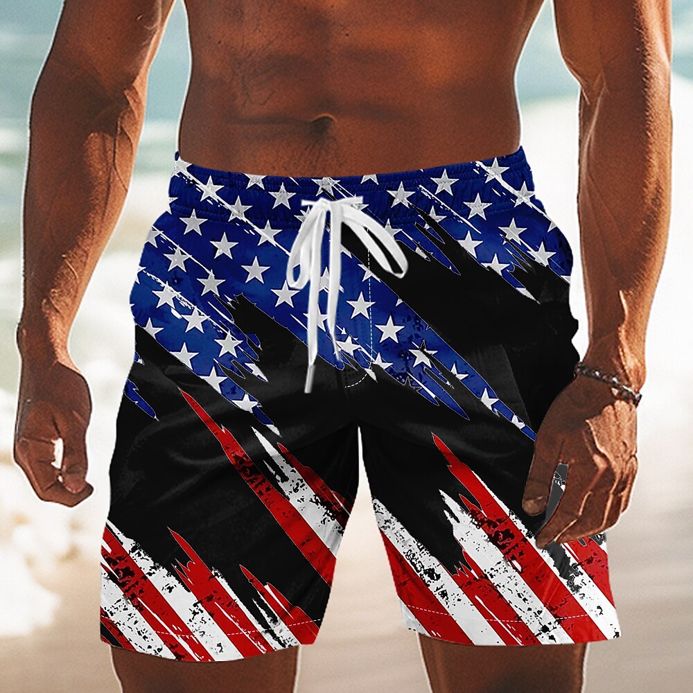 Men's Patriotic Flag Swim Shorts