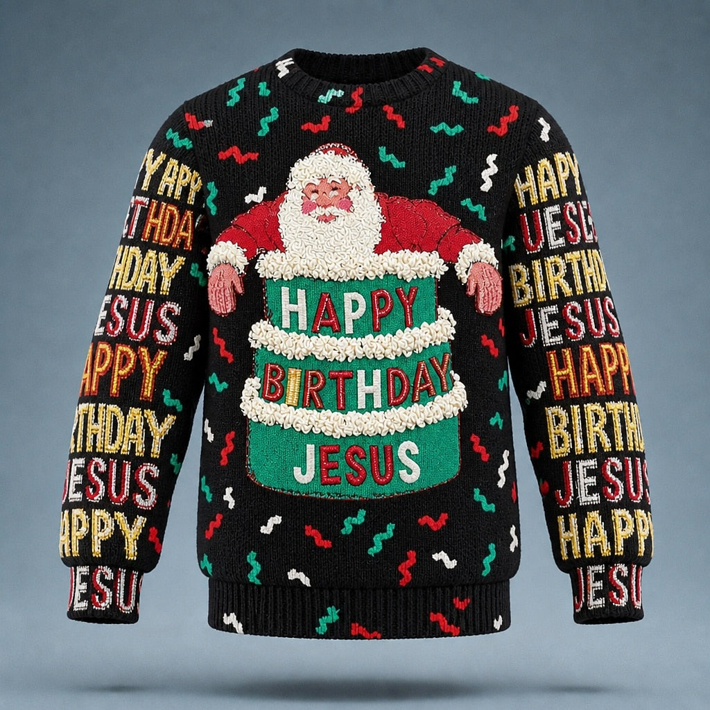 Christmas Santa Claus Knit Sweater