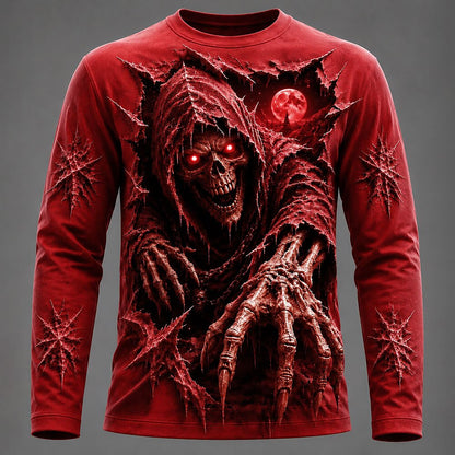 Men's Skeleton Graphic Long Sleeve Tee