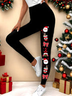 Santa Claus Graphic Christmas Leggings