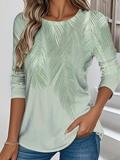 Women's Modern Botanical Floral Graphic Tee