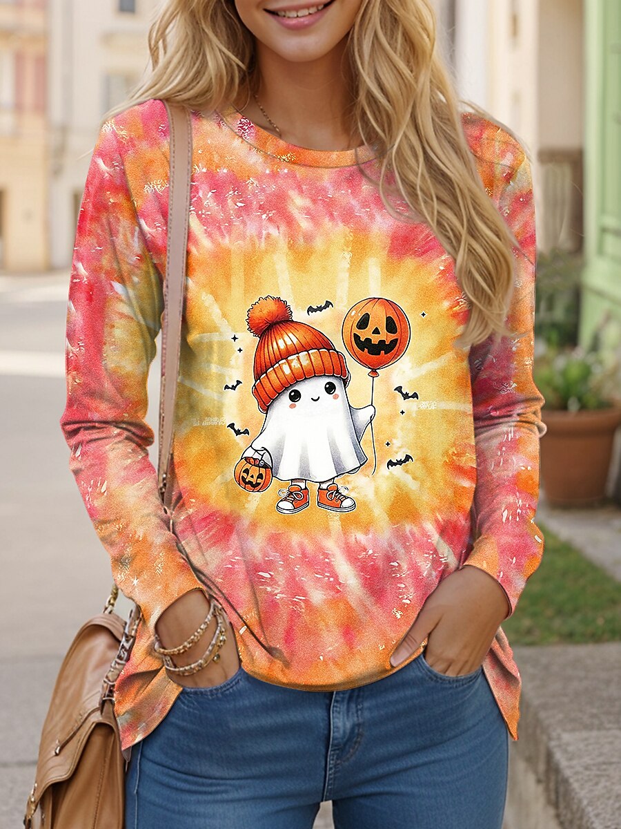 Women's Halloween Ghostly Spirit Tee