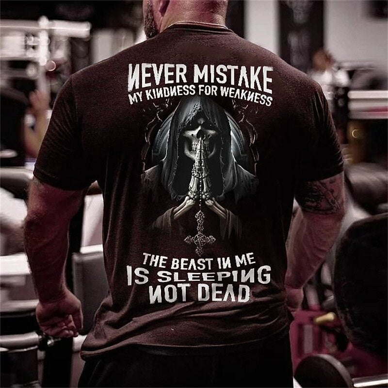 Men's Grim Reaper Warning Graphic Tee