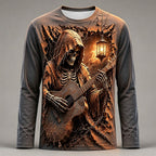 Men's Skeleton Guitar Long Sleeve Tee