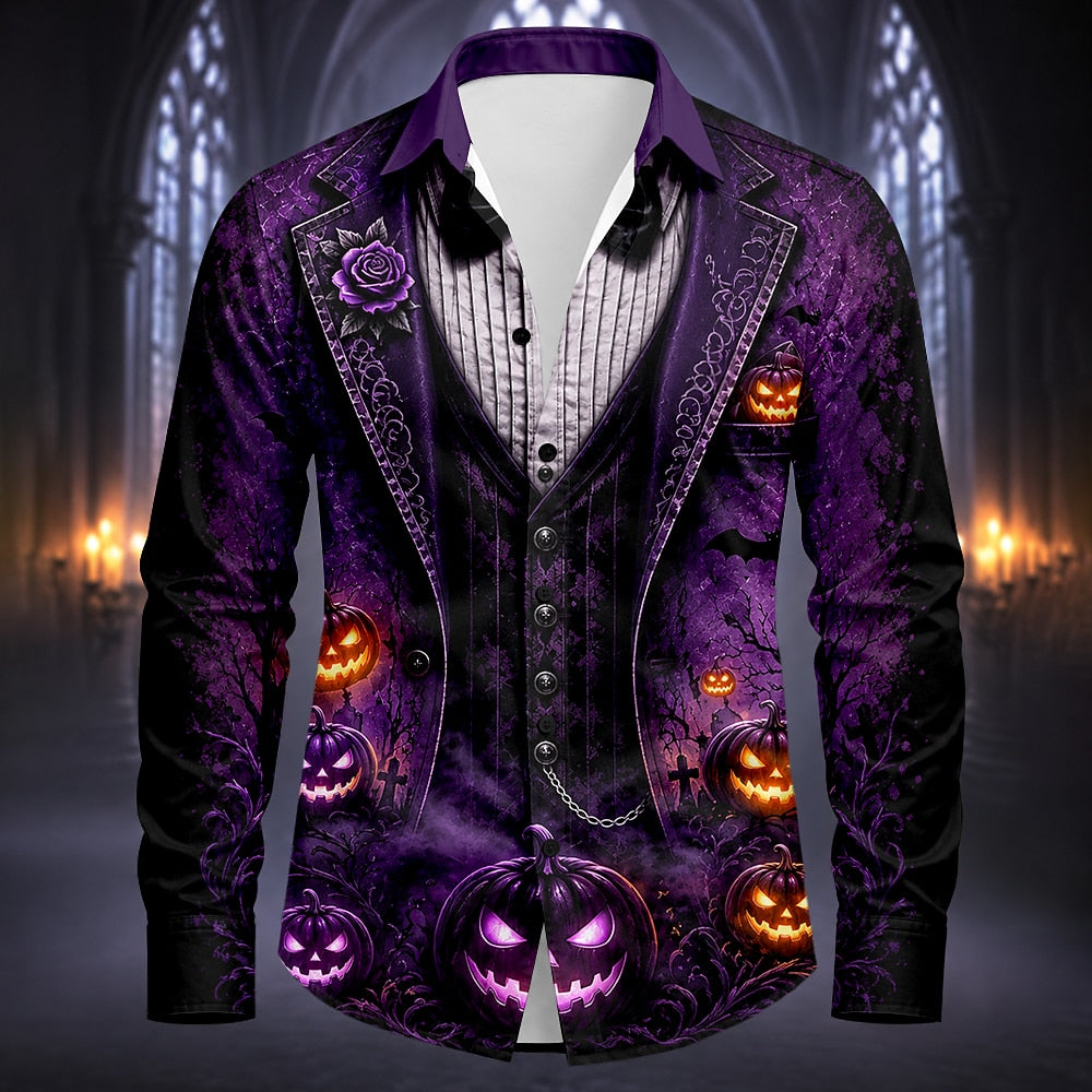 Men's Retro Skull Casual Shirt