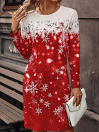 Women's Christmas Graphic Party Dress