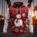 Santa Snowman Christmas Winter Hoodie