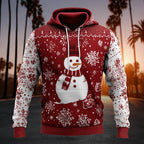 Santa Snowman Christmas Winter Hoodie