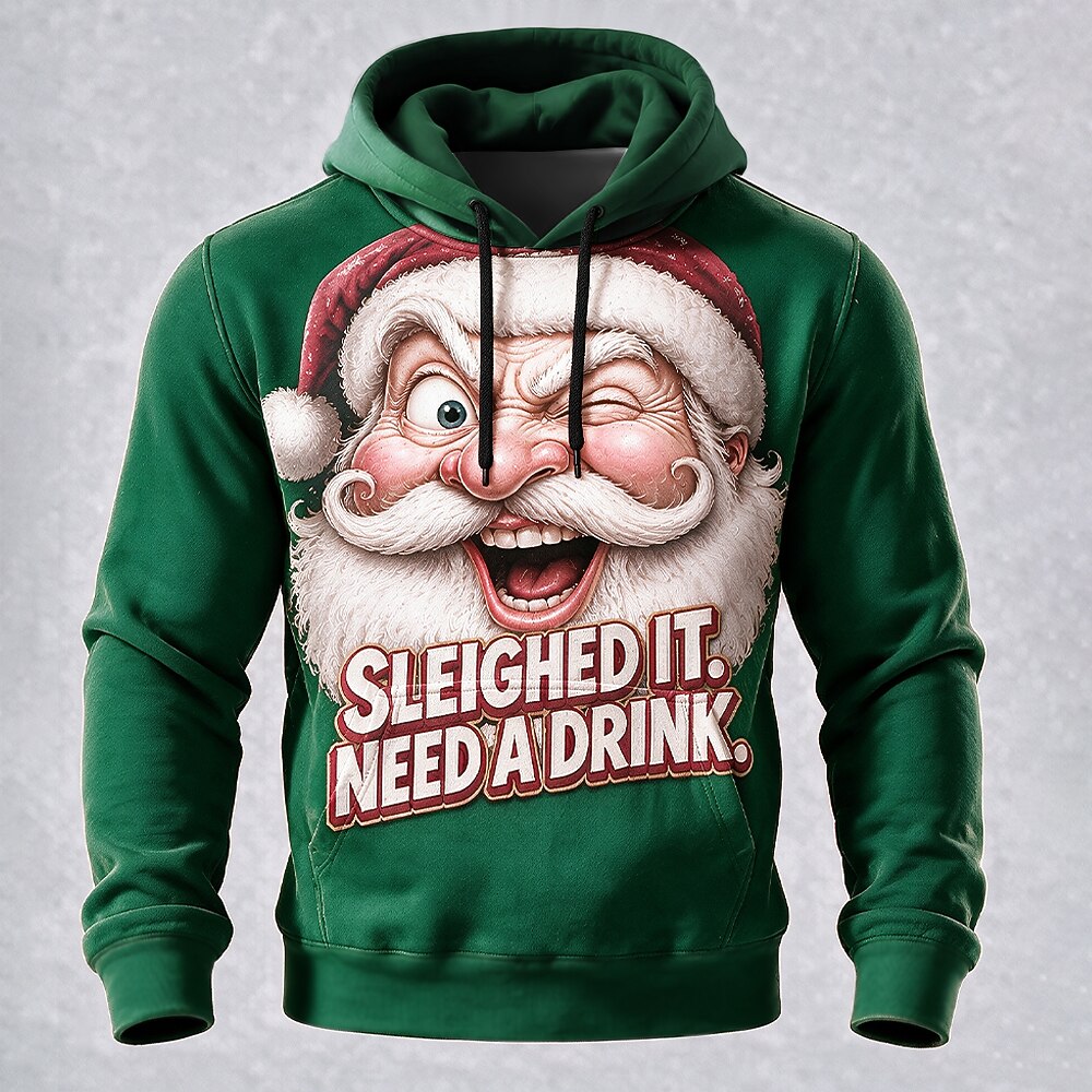 Men's Christmas Graphic Graphic Hoodie