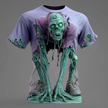 Men's Halloween Undead Zombie Graphic Tee