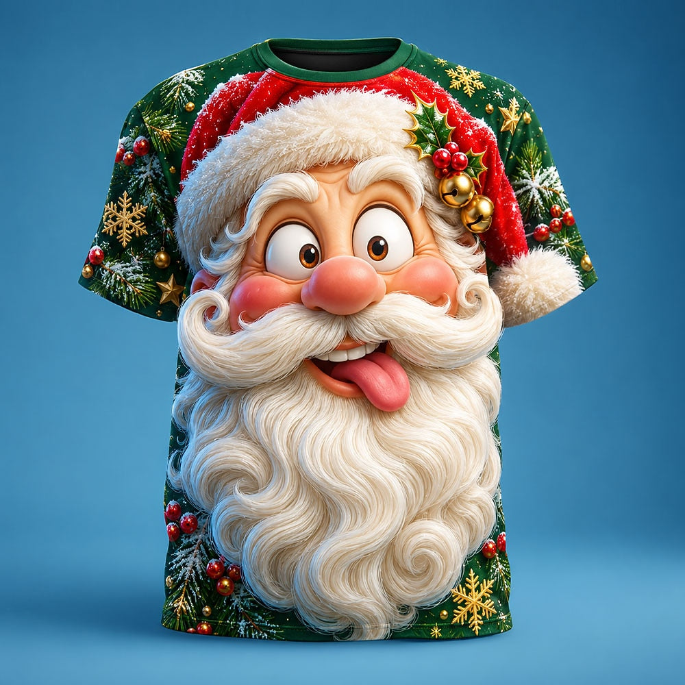 Men's Santa Claus Short Sleeve Graphic Tee
