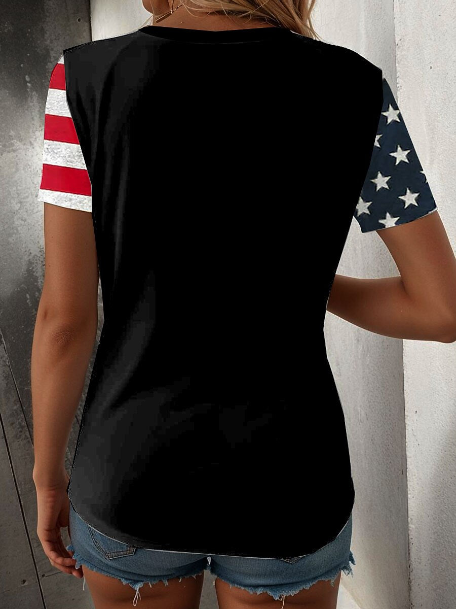 Women's Vintage Freedom Flag Tee