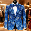 Christmas Snowflake Formal Party Blazer Jacket