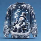 Men's Christmas Snowman Cartoon Sweater