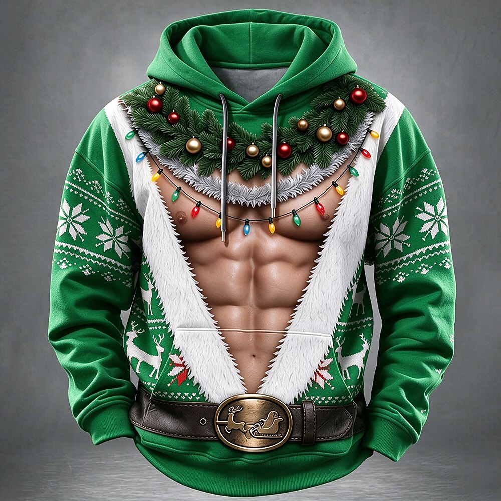 Men's Classic Christmas Costume Hoodie