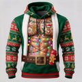 Men's Red Green Christmas Costume Hoodie