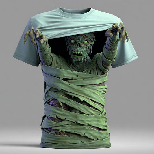 Men's Halloween Undead Zombie Graphic Tee