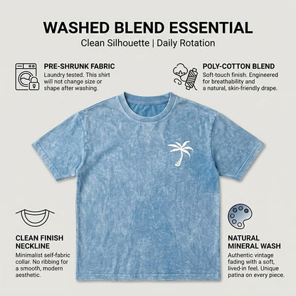 Men's Washed Cross Bible Graphic Tee