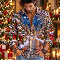 Christmas Tree Bell Button Shirt