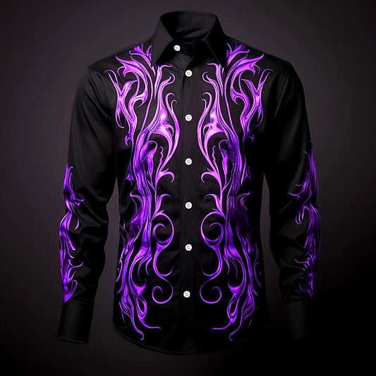 Men's Halloween Black Cat Shirt