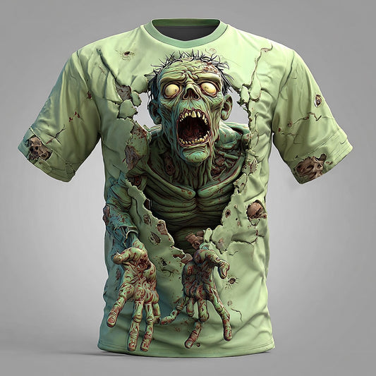 Men's Halloween Undead Zombie Graphic Tee