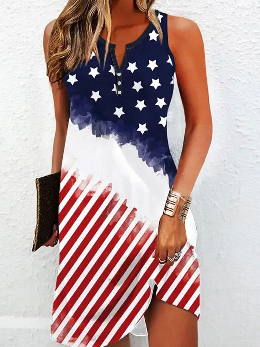 Women's Liberty Flag Tee Dress