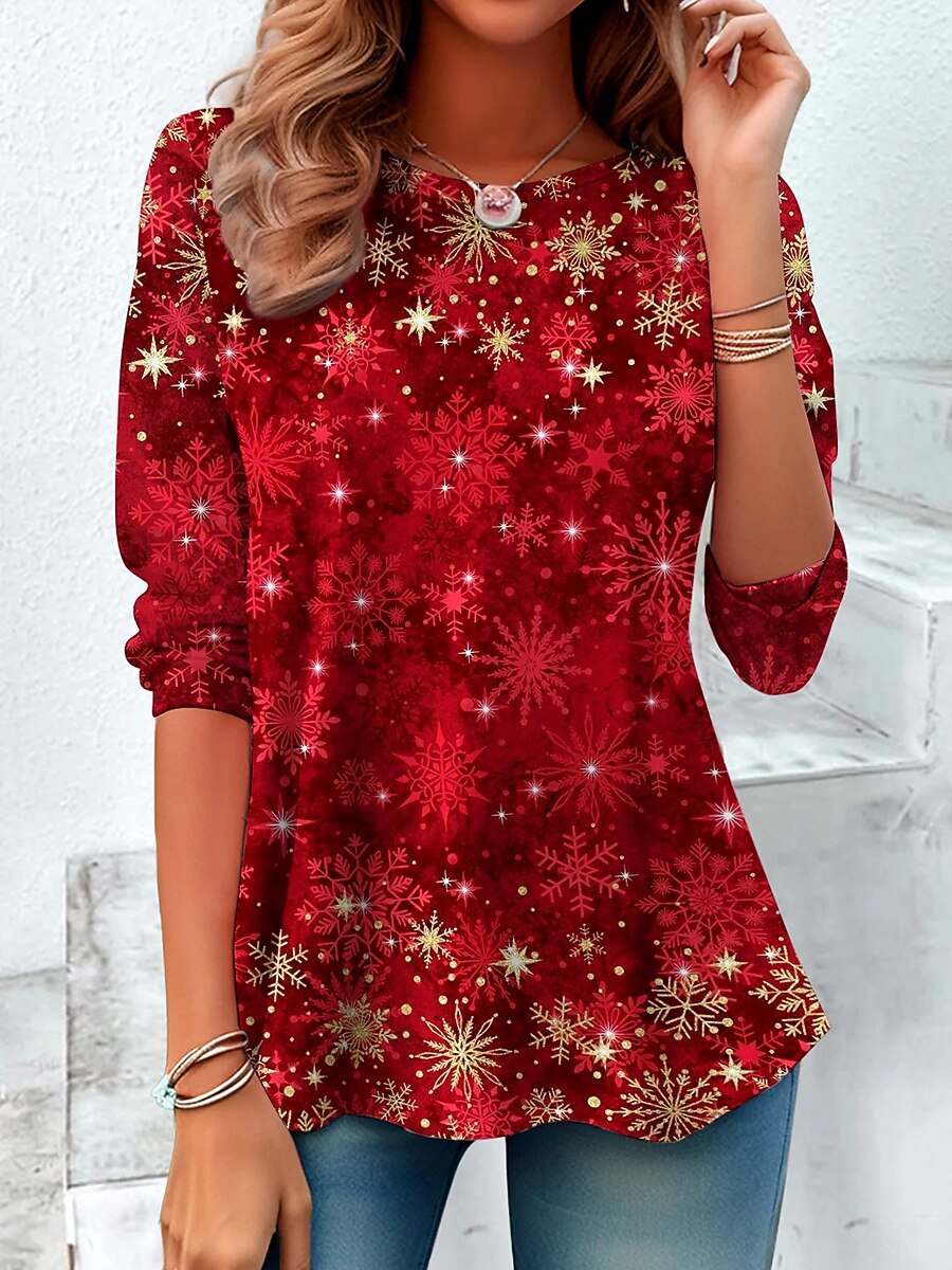 Women's Christmas Tree Vintage Longsleeve Tee