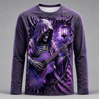 Men's Skeleton Guitar Long Sleeve Tee