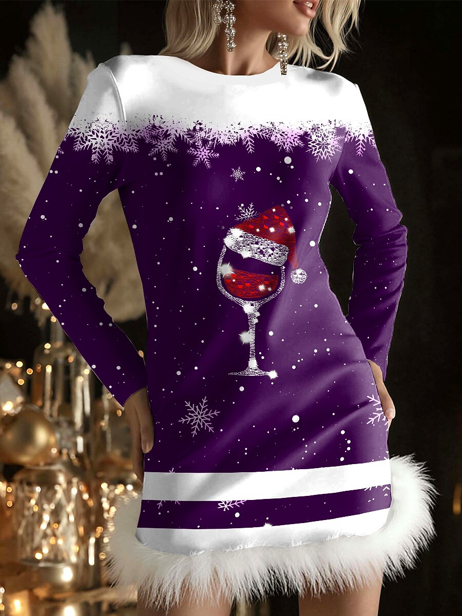 Women's Christmas Festive Modern Dress