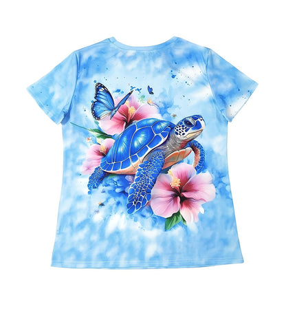 Women's Elegant Rose Art Graphic Tee
