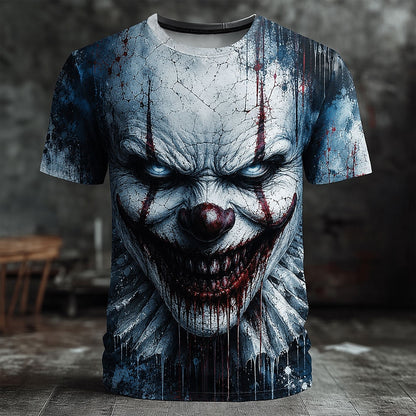 Men's Creepy Clown 3D Illusion T-Shirt