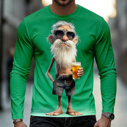 Men's Colorful Grandpa Humor Graphic Tee