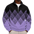 Vintage Geo Quarter Zipped Sweatshirt