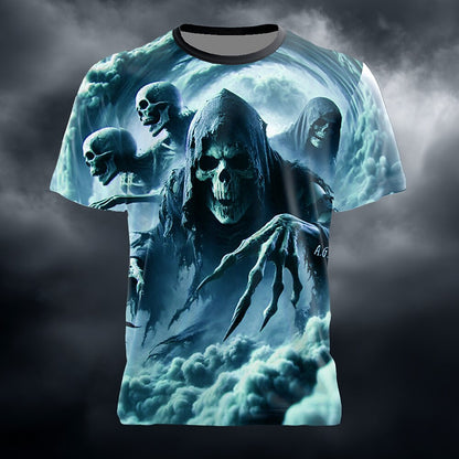 Men's Haunted Reaper Illusion Graphic Tee